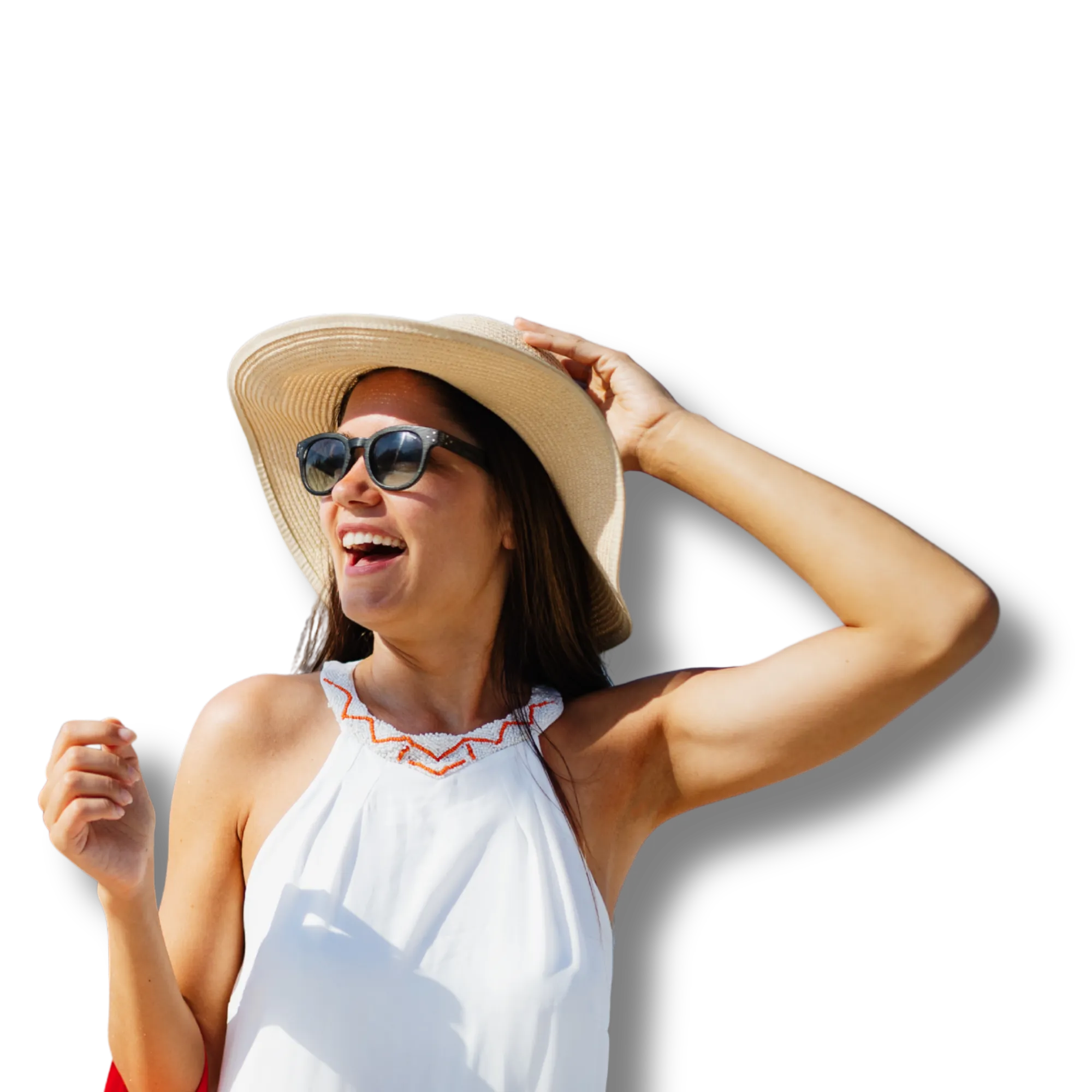 image d'une femme heureuse