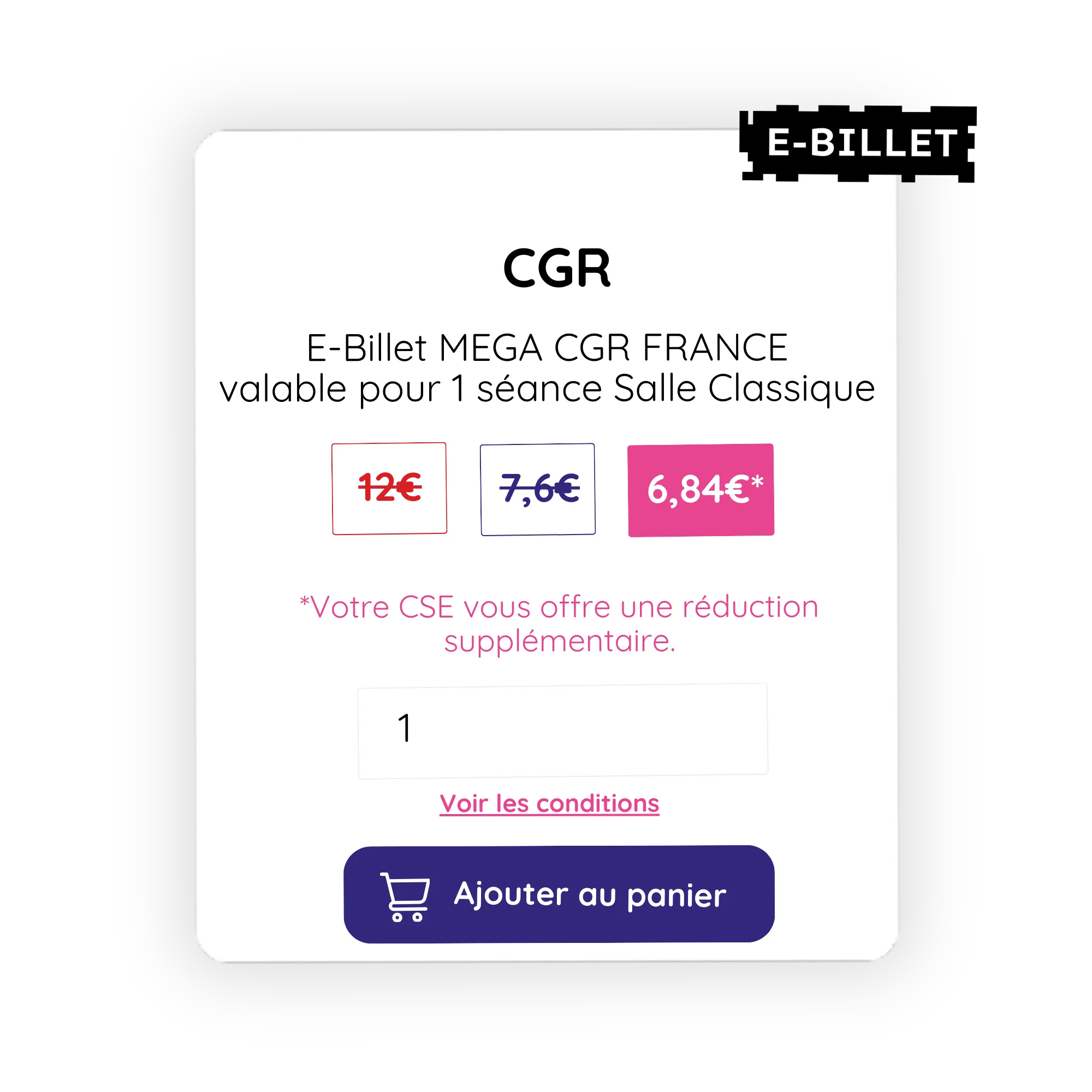 image d'un billet qui est subventionné
