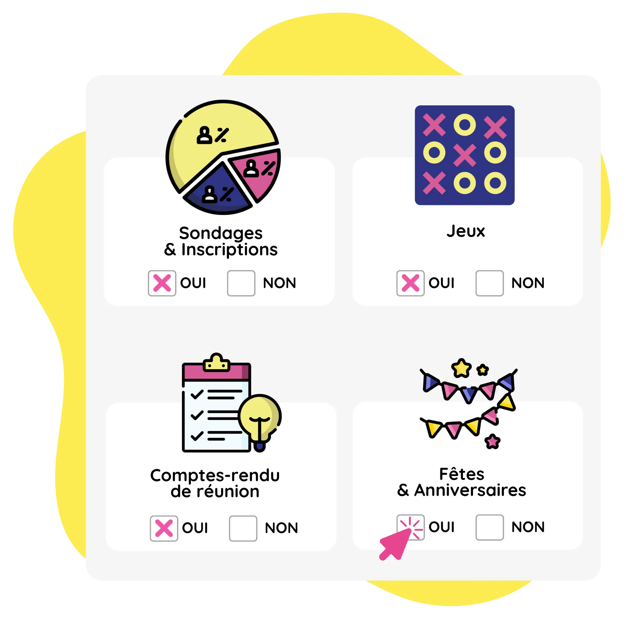 image de choix de plusieurs modules