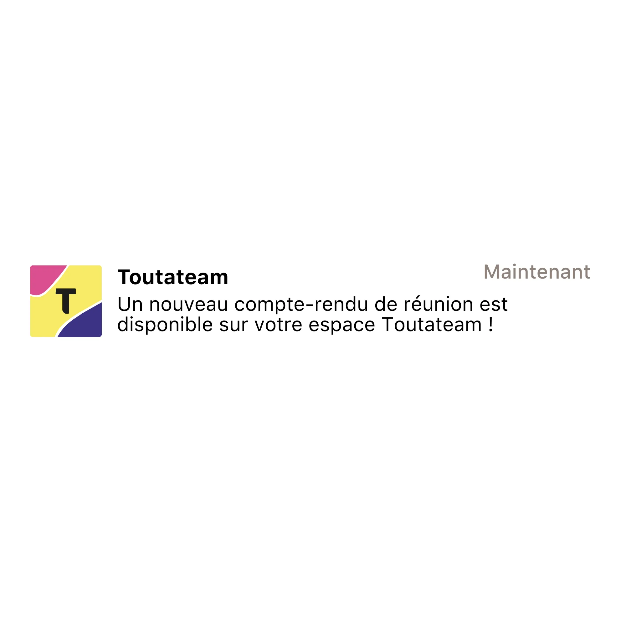 notification de nouveau compte rendu